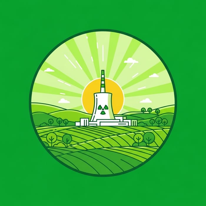 Symbolic Representation of Green Energy and Economy with Nuclear Power