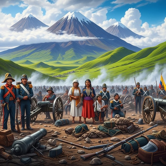 Dramatic War Scenes in Ecuador: Stories of Courage Dramatic War Scenes in Ecuador: Stories of Courage