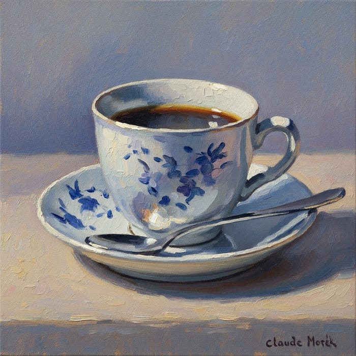 Impressionism Coffee Cup Painting