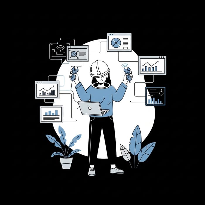 Create an Image of Intelligent Automation Tool Operations by a Woman: Streamlining Tedious Tasks | Website Name Create an Image of Intelligent Automation Tool Operations by a Woman: Streamlining Tedious Tasks | Website Name