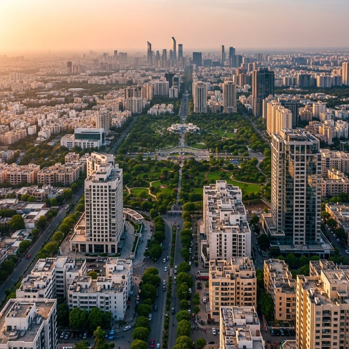 Gurgaon Sunset View | Urban Oasis & Natural Splendor