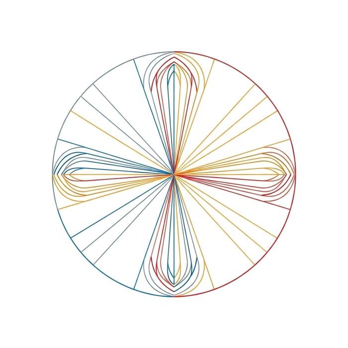 Minimalist Geometric Circle Design for Balance and Harmony