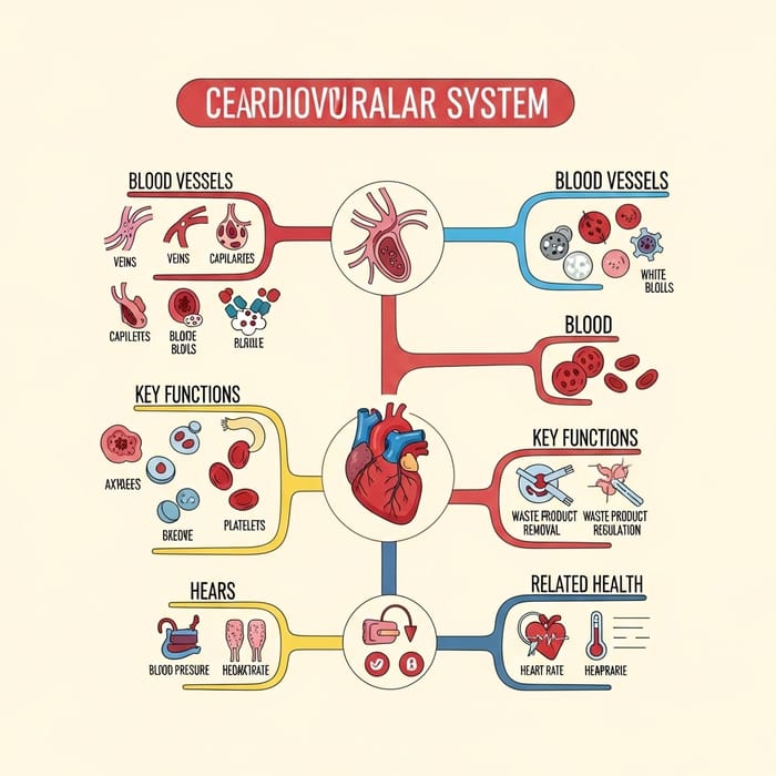 Cardiovascular System Mind Map: Illustrated Guide & Benefits