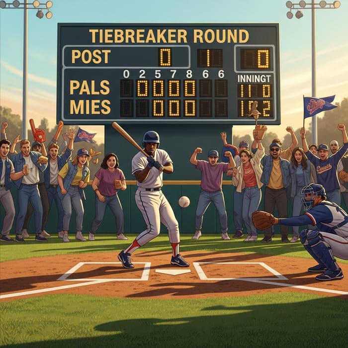Nostalgic 90s Baseball Scene: Batter at the Plate Nostalgic 90s Baseball Scene: Batter at the Plate