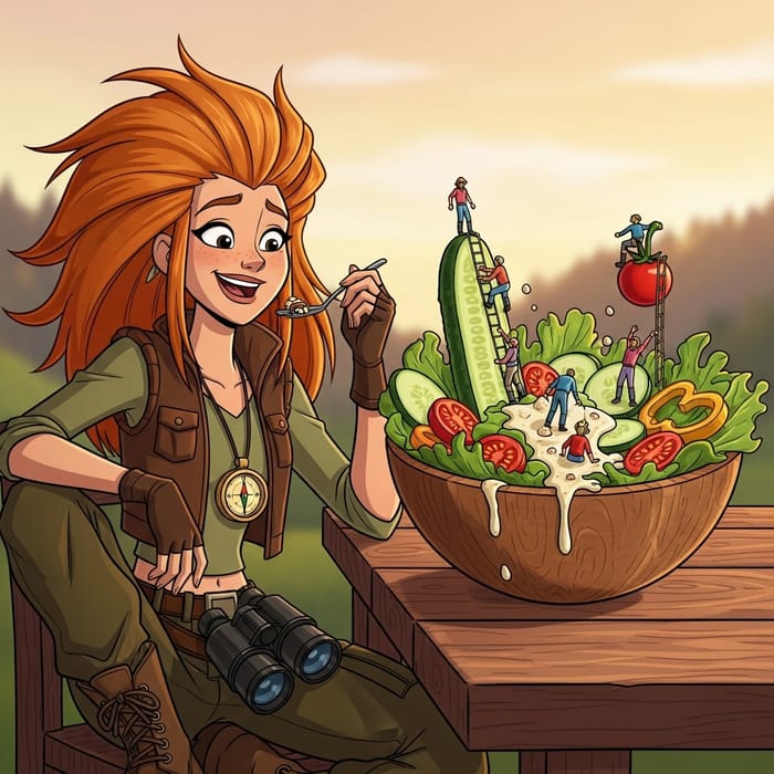 Nami From One Piece Adventure: Eating Microscopic Individuals