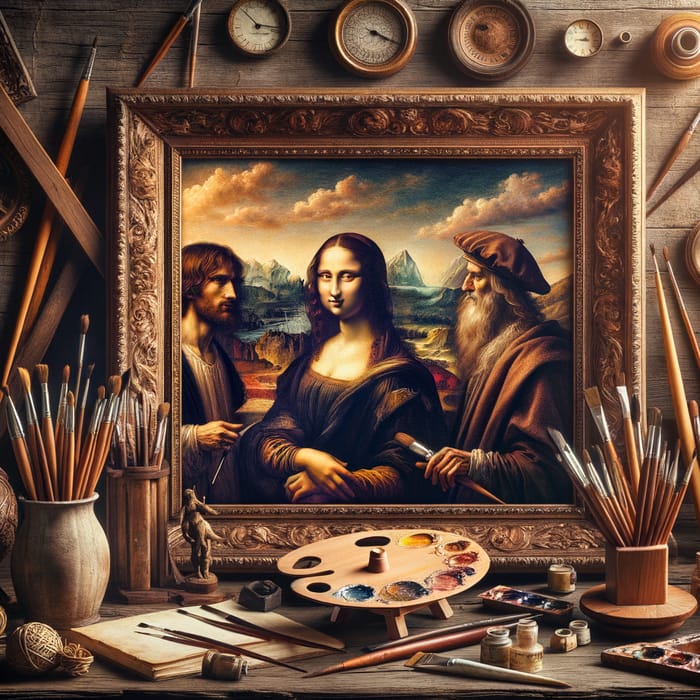 Leonardo Da Vinci Inspired Renaissance Artwork