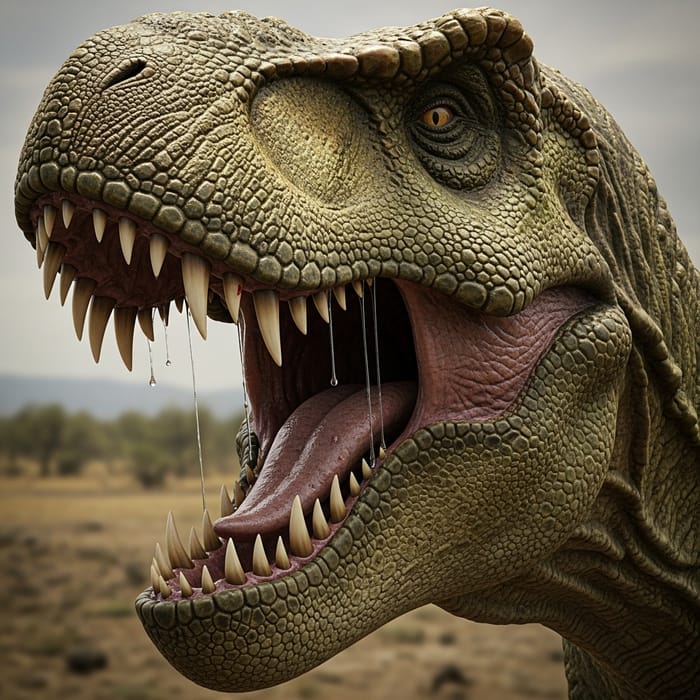 Tyrannosaurus Rex: Close-Up of Powerful Teeth Tyrannosaurus Rex: Close-Up of Powerful Teeth