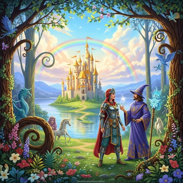 Magical Fairytale Themed Painting for Your Imagination Magical Fairytale Themed Painting for Your Imagination