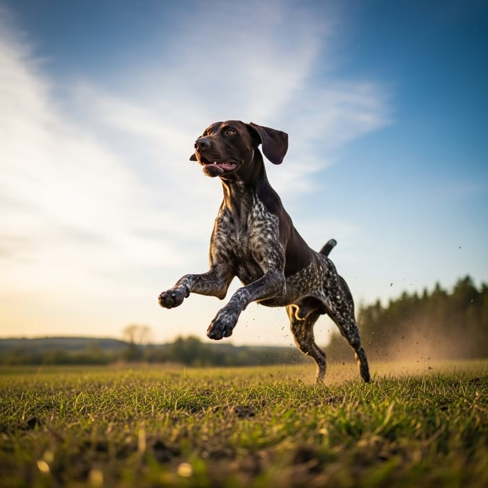 Majestic German Shorthaired Pointer | High-Speed Field Run