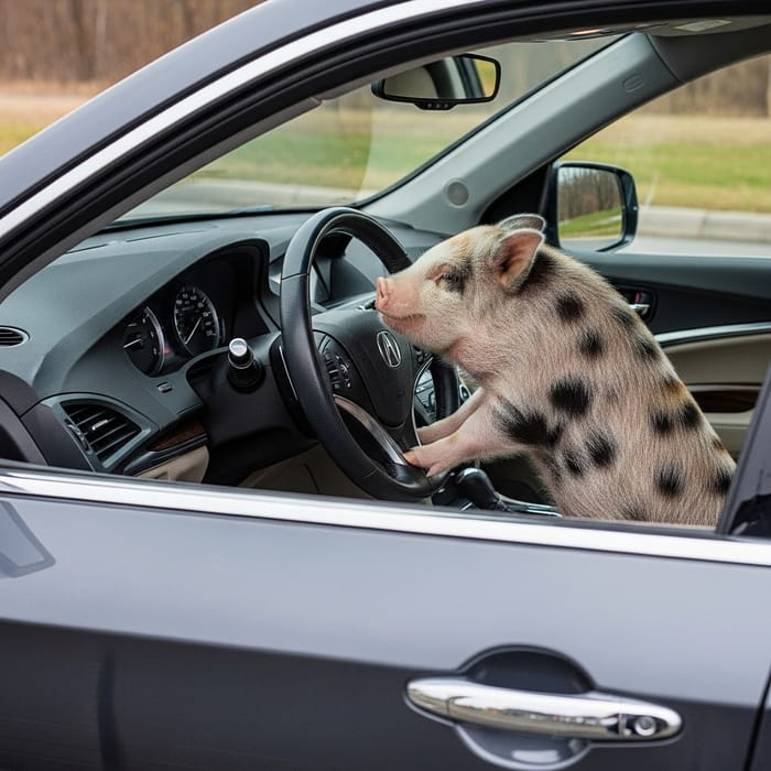 Juliana Pig Drives a Dark Grey Acura MDX Adventure Juliana Pig Drives a Dark Grey Acura MDX Adventure