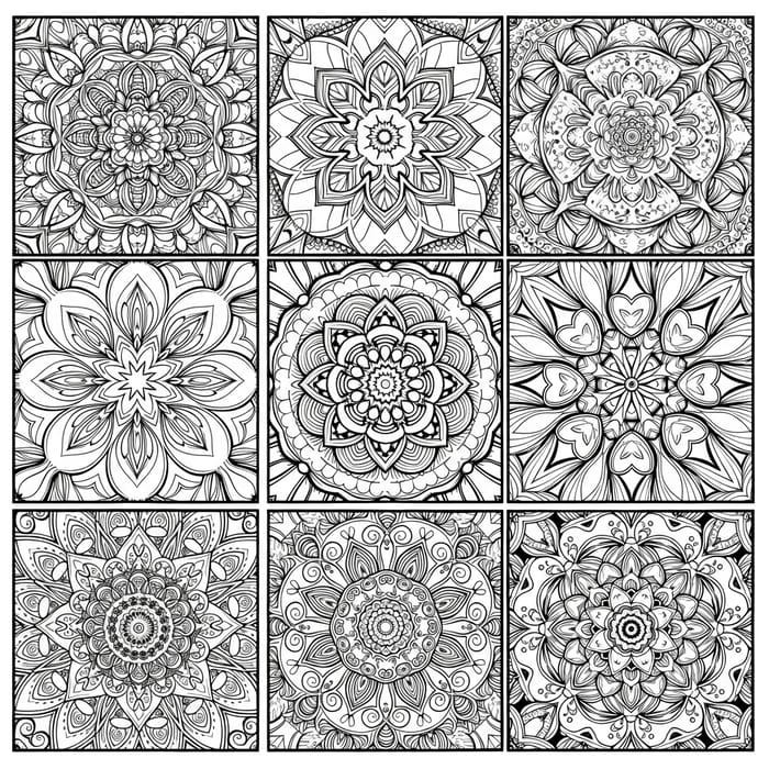Intricate Mandala Coloring Pages for Relaxation and Mindfulness
