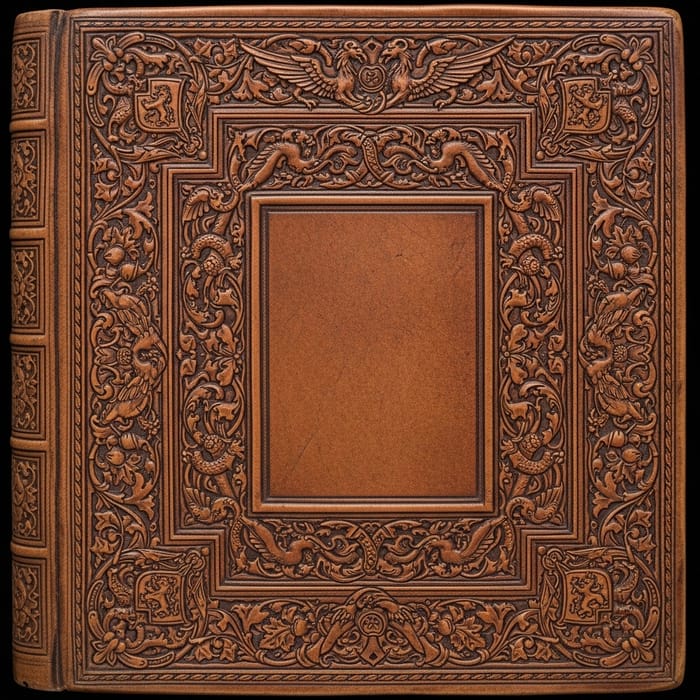 Intricate Medieval Book Cover Design Intricate Medieval Book Cover Design