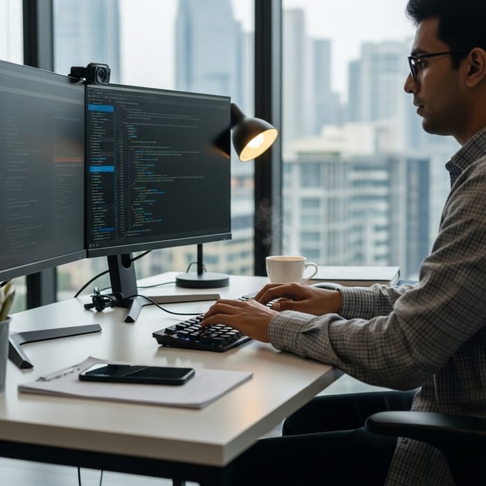 Experienced Indian/Singaporean Software Developer, 30, Studio Photo