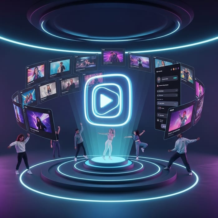 Futuristic TikTok - Dance in 3D | Dance Video Platform Futuristic TikTok - Dance in 3D | Dance Video Platform