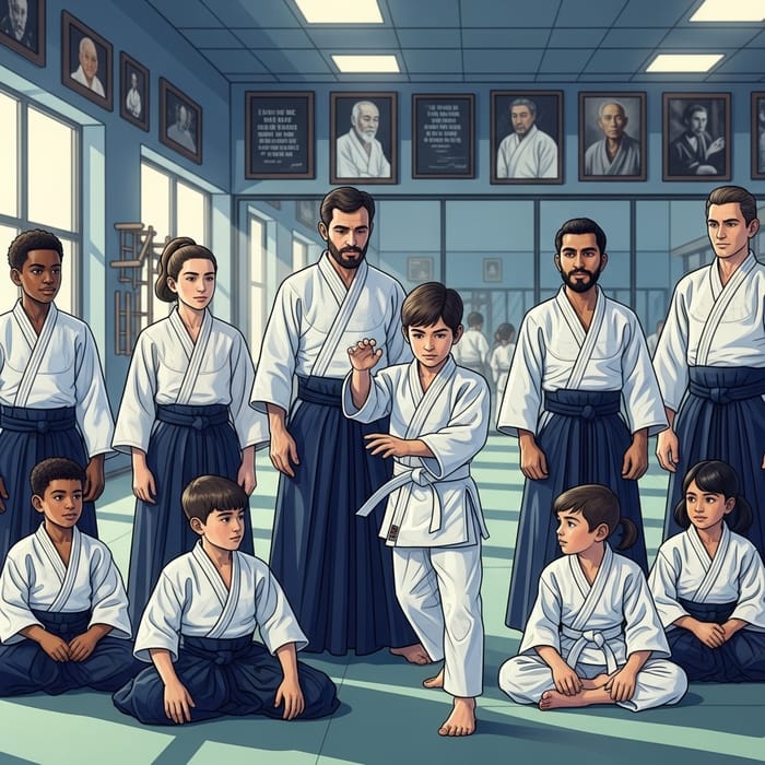 Vibrant Aikido Practice by Diverse Children & Teens Vibrant Aikido Practice by Diverse Children & Teens