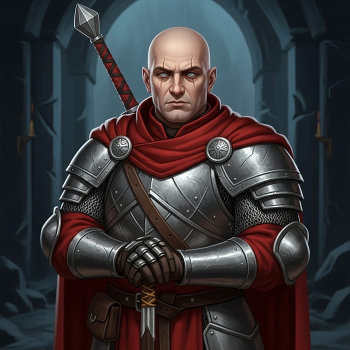 Dark Fantasy Dungeons & Dragons Cleric Character Portrait