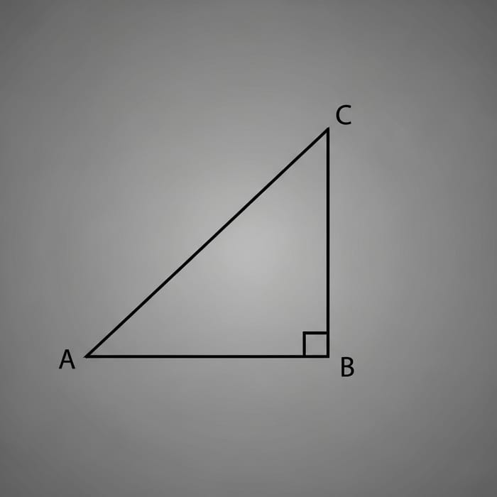 Geometric Image of Straight Angled Triangle ABC Geometric Image of Straight Angled Triangle ABC