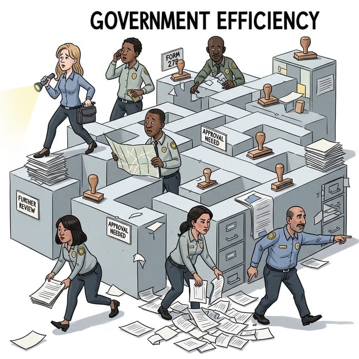 Government Efficiency, Political Cartoon