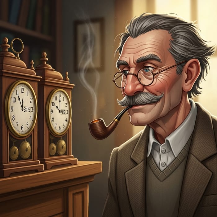 Albert Einstein Contemplating Time | Genius & Wisdom