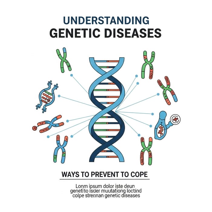 Genetic Diseases Poster: Understanding Prevention & Coping Strategies
