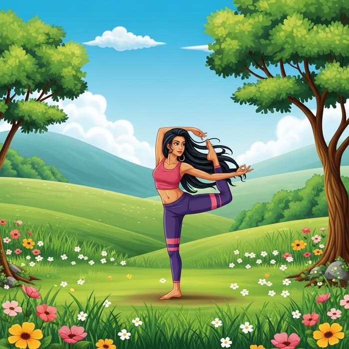 Peaceful Yoga Mudra Serenity
