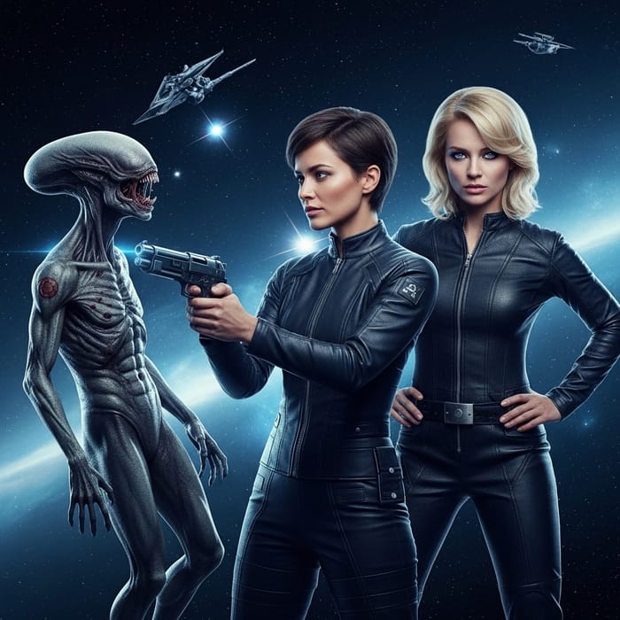 Natalie Portman vs. Xenomorph: Soviet Space Showdown in Sci-Fi Cinema Tribute Natalie Portman vs. Xenomorph: Soviet Space Showdown in Sci-Fi Cinema Tribute