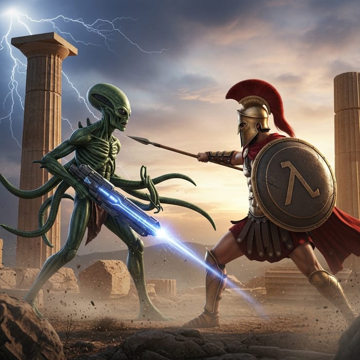 Alien vs Spartan: Epic Battle Showdown Alien vs Spartan: Epic Battle Showdown