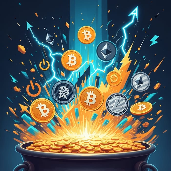 Electrifying Rise of Bitcoin and Crypto Market - Visual Frenzy of Wealth Electrifying Rise of Bitcoin and Crypto Market - Visual Frenzy of Wealth
