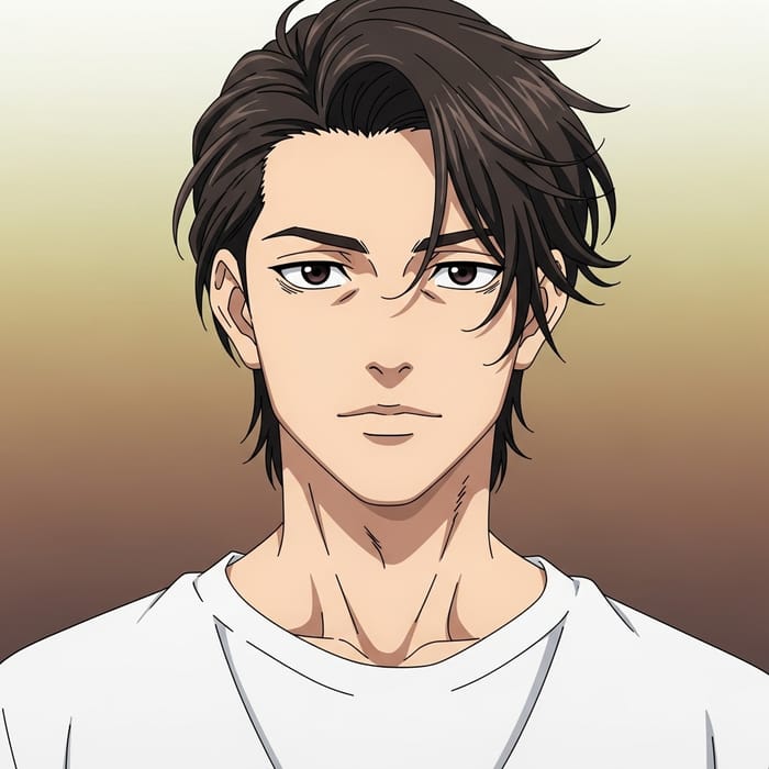 Confident Young Latino Anime Character