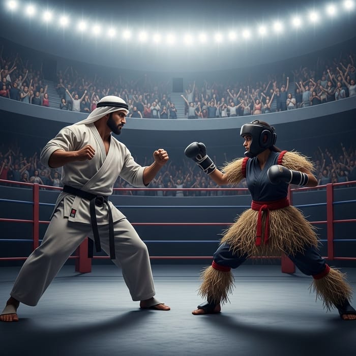 Epic Battle: Humans Engage in Combat Epic Battle: Humans Engage in Combat