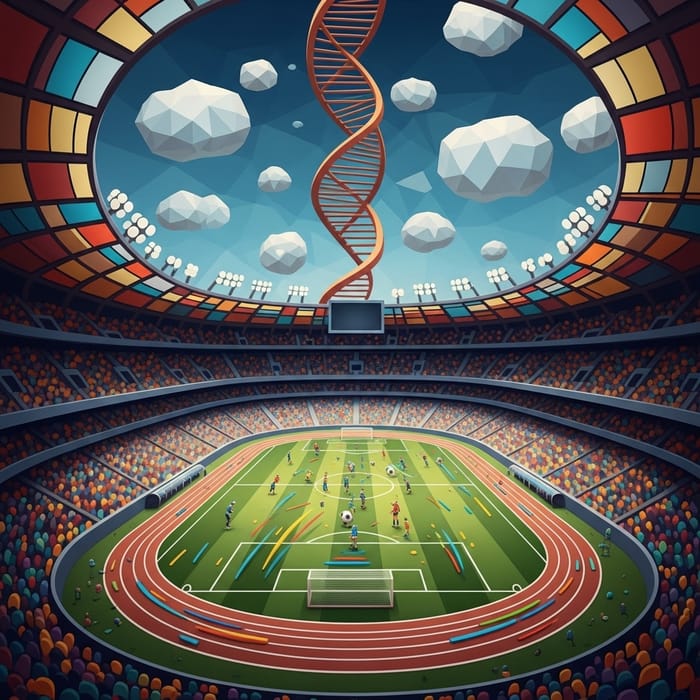 Surreal Soccer Stadium | Spiraling Stands, Unique Shapes
