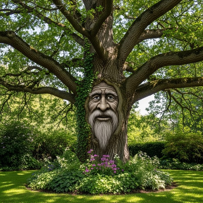 Grandpa Oak: Centuries-Old Wisdom in Enchanted Garden