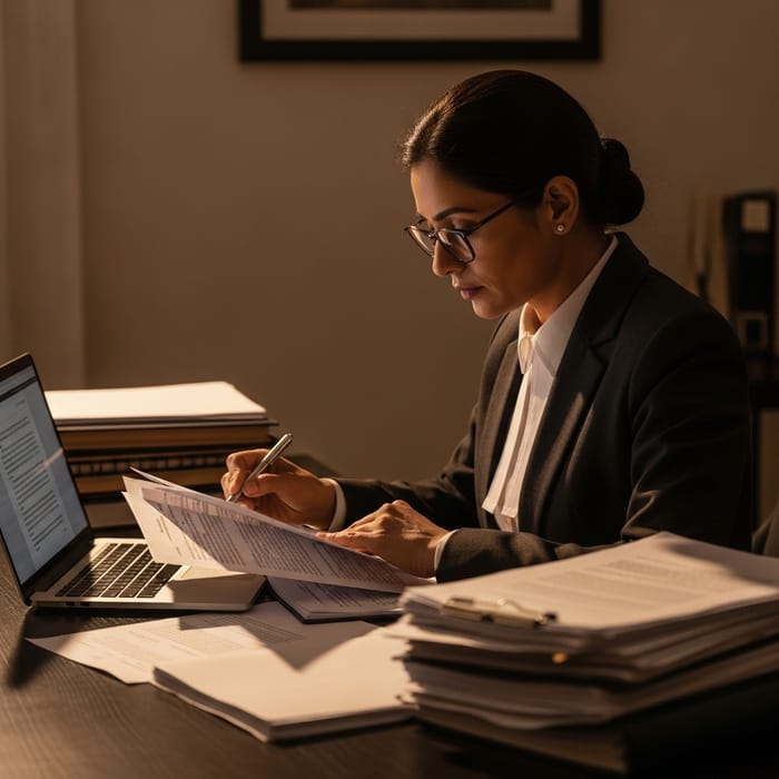 Dedicated Mid-Age Female Advocate at Work Dedicated Mid-Age Female Advocate at Work