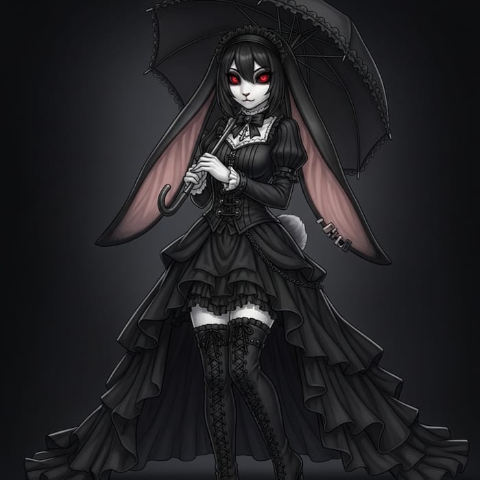 Gothic Furry Female Bunny: Enigmatic Charm in Dark Fashion Gothic Furry Female Bunny: Enigmatic Charm in Dark Fashion