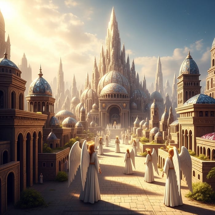 Heavenly New Jerusalem - City of Gold and Crystals Heavenly New Jerusalem - City of Gold and Crystals