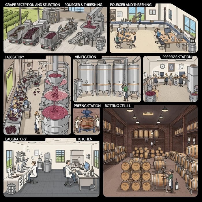 Efficient Winemaking Process | Detailed Red Wine Production Efficient Winemaking Process | Detailed Red Wine Production