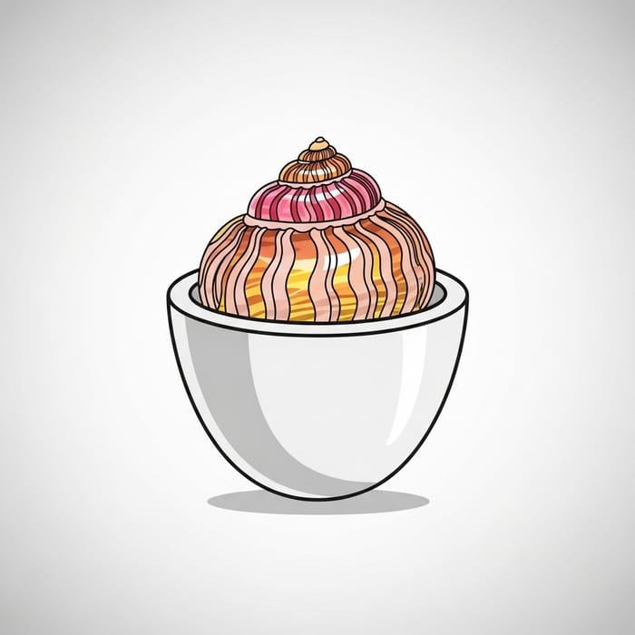 Conchball Logo in Cup Design | Unique Modern Emblem Conchball Logo in Cup Design | Unique Modern Emblem