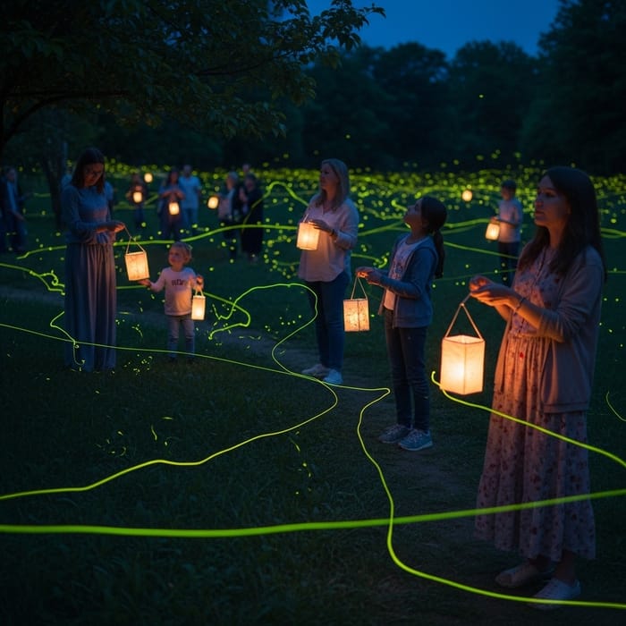 Enchanting Firefly Festival | Lush Park Text Image Creation Enchanting Firefly Festival | Lush Park Text Image Creation