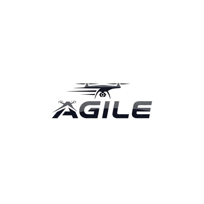 Modern Agile Drone Logo Design