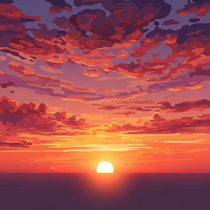 Stunning Abstract Sunset Artwork Stunning Abstract Sunset Artwork