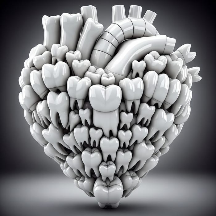 Bright Teeth Heart Shape Design