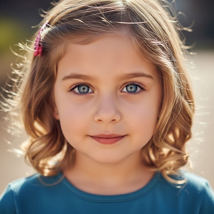 Innocent Beauty: Mesmerizing Blue-Eyed Girl with Light Blonde Hair Innocent Beauty: Mesmerizing Blue-Eyed Girl with Light Blonde Hair