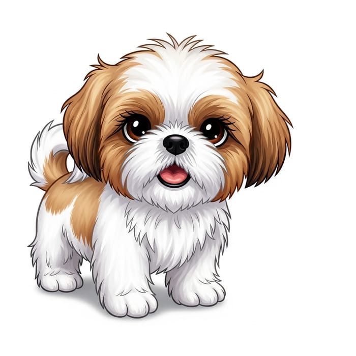 Choppy the Playful Shih Tzu: A Pixar-Style Animation Delight Choppy the Playful Shih Tzu: A Pixar-Style Animation Delight