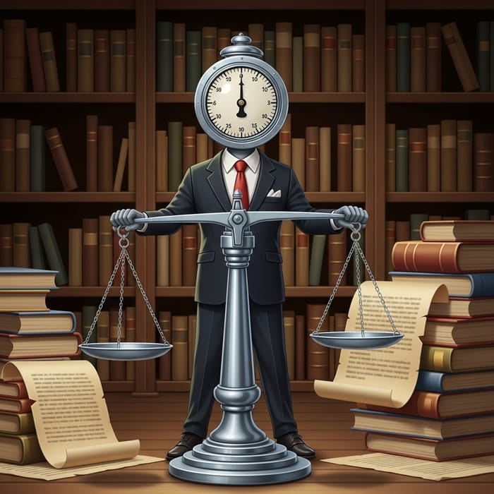 Anthropomorphic Equilibrium Scale in Library Anthropomorphic Equilibrium Scale in Library