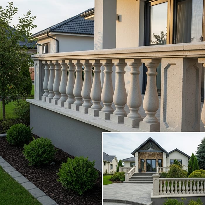 Modern Style Concrete Balustrade for Home Decoration Modern Style Concrete Balustrade for Home Decoration