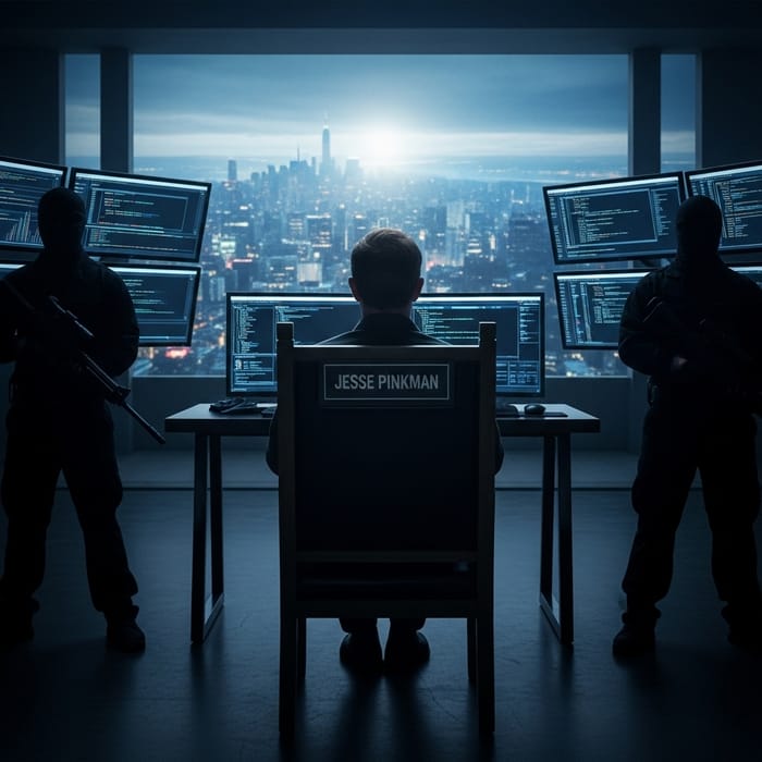 𝐉𝐞𝐬𝐬𝐞 𝐏𝐢𝐧𝐤𝐦𝐚𝐧: Enigmatic Figure in the Tech Room