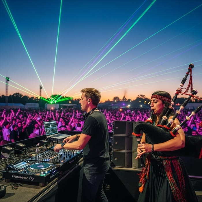 Epic DJ & Bagpipe Performance at EDM Festival Epic DJ & Bagpipe Performance at EDM Festival