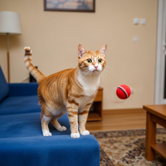 Adorable Orange and White Cat
