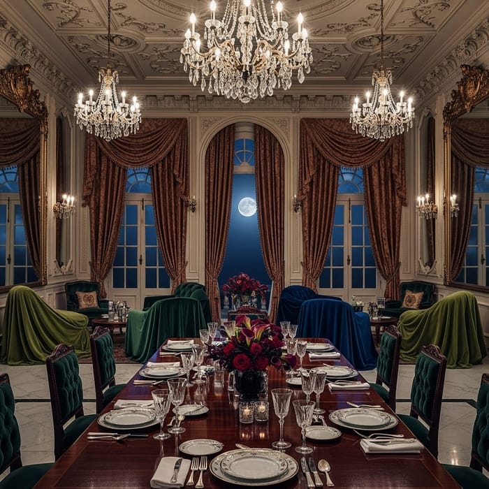 Elegant and Dramatic Vintage Manor Decor Elegant and Dramatic Vintage Manor Decor