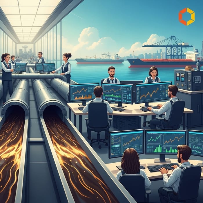 Petroleum Product Trading Scene | Office Trading Environment Petroleum Product Trading Scene | Office Trading Environment